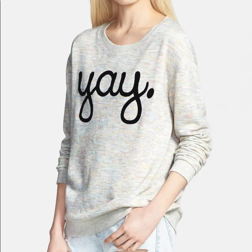 Minkpink “Yay.” Sweatshirt